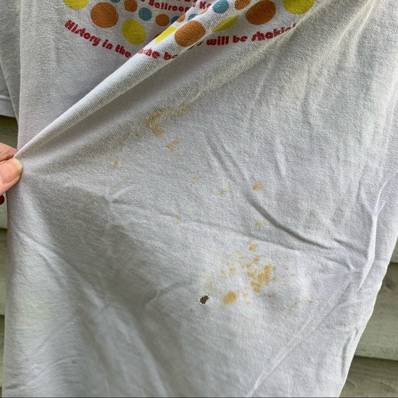 True Vintage 70s Thrashed Disco Dance-A-Thon Short Sleeve Crewneck Graphic Tee - Picture 10 of 16